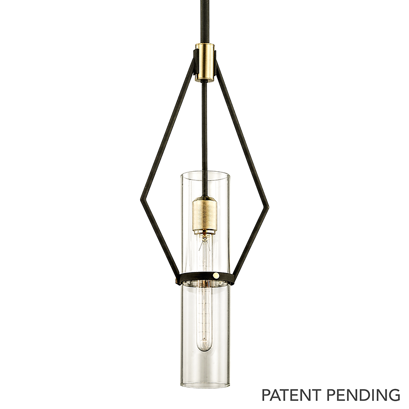 Raef Pendant with TEXTURED BRONZE BRUSHED BRASS Finish