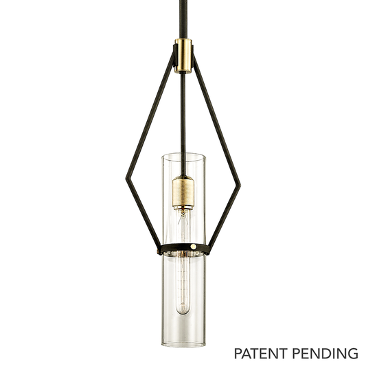 Raef Pendant with TEXTURED BRONZE BRUSHED BRASS Finish