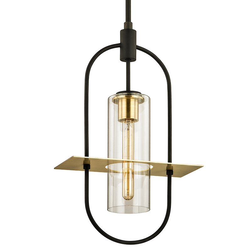 Smyth Pendant with TEXTURED BRONZE BRUSHED BRASS Finish