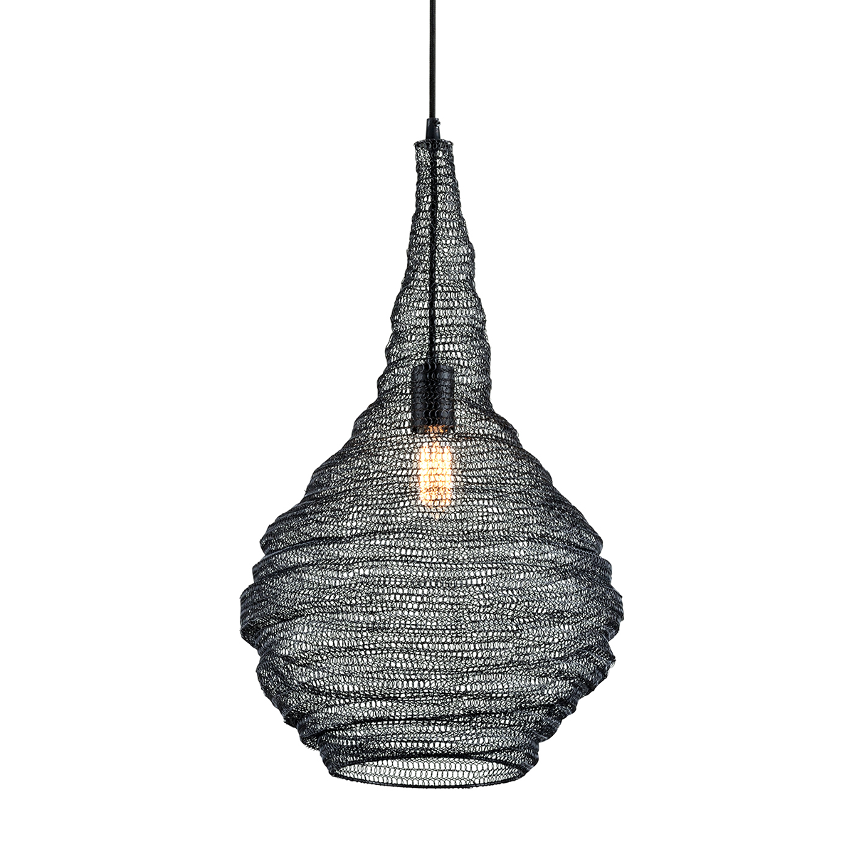 Wabi Sabi Pendant with SOFT BLACK Finish