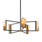 EMERSON 5LT CHANDELIER with SOFT OFF BLACK/BRUSHED BRASS Finish