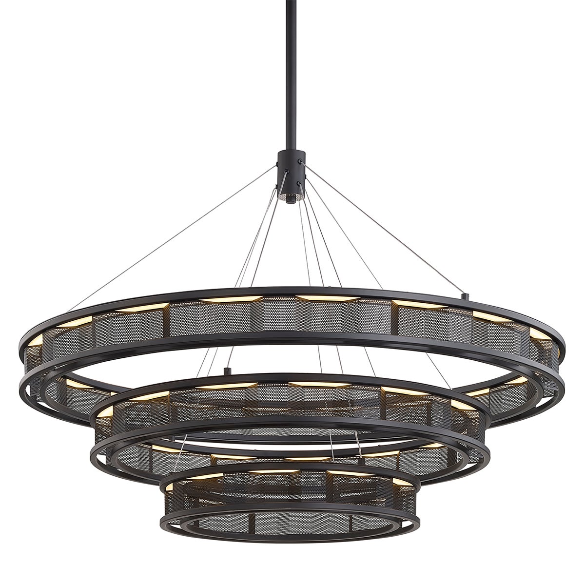 Fuze Chandelier with SOFT OFF BLACK Finish