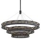 Fuze Chandelier with SOFT OFF BLACK Finish