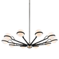 Ace Chandelier with TEXTURED BLACK & POLISH NICKEL Finish