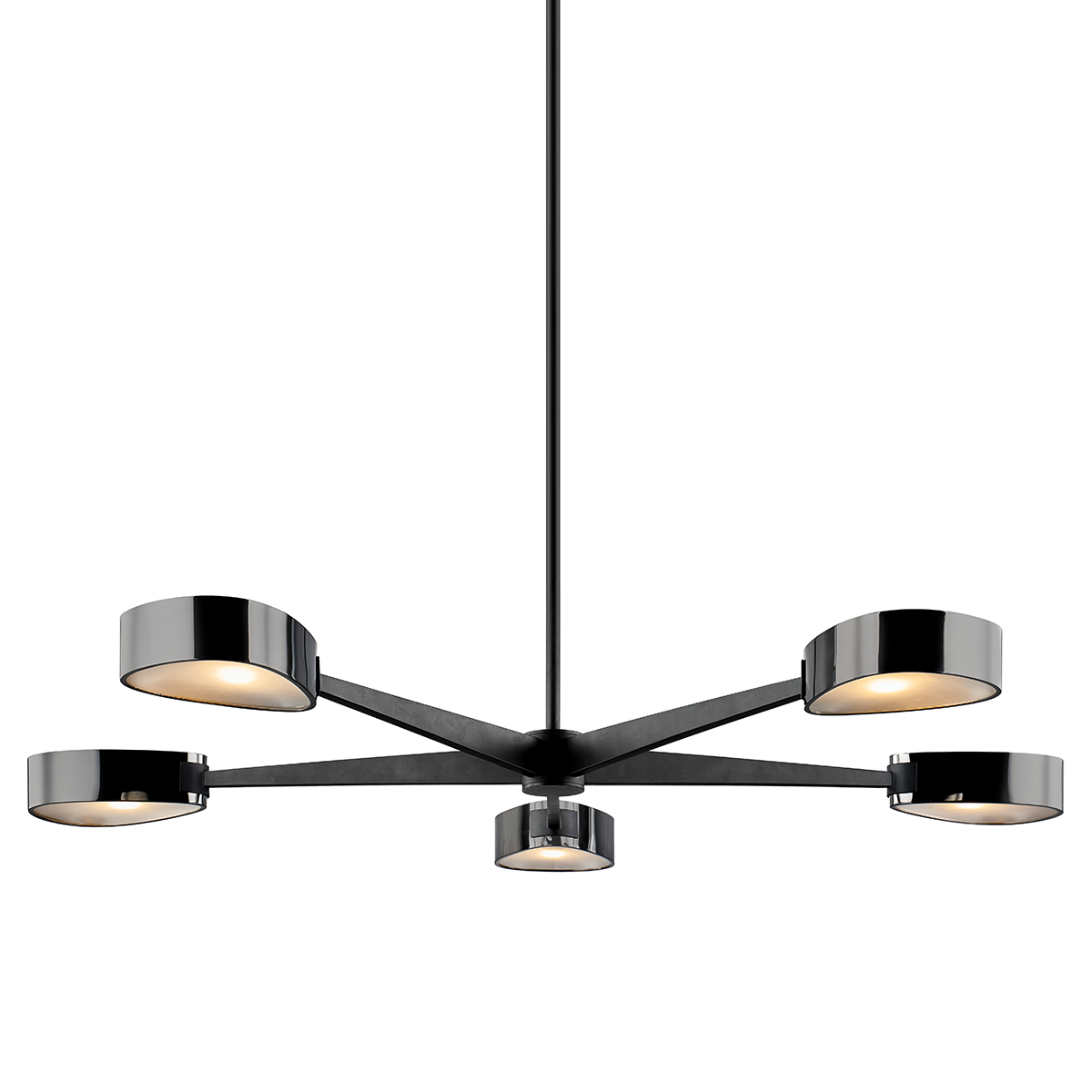 Allisio Chandelier with TEXTURED BLACK Finish
