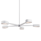 Allisio Chandelier with TEXTURED WHITE Finish