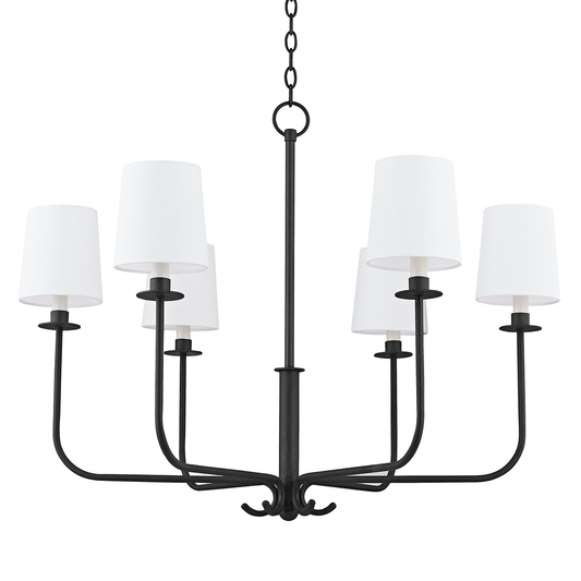 Bodhi Chandelier with FORGED IRON Finish