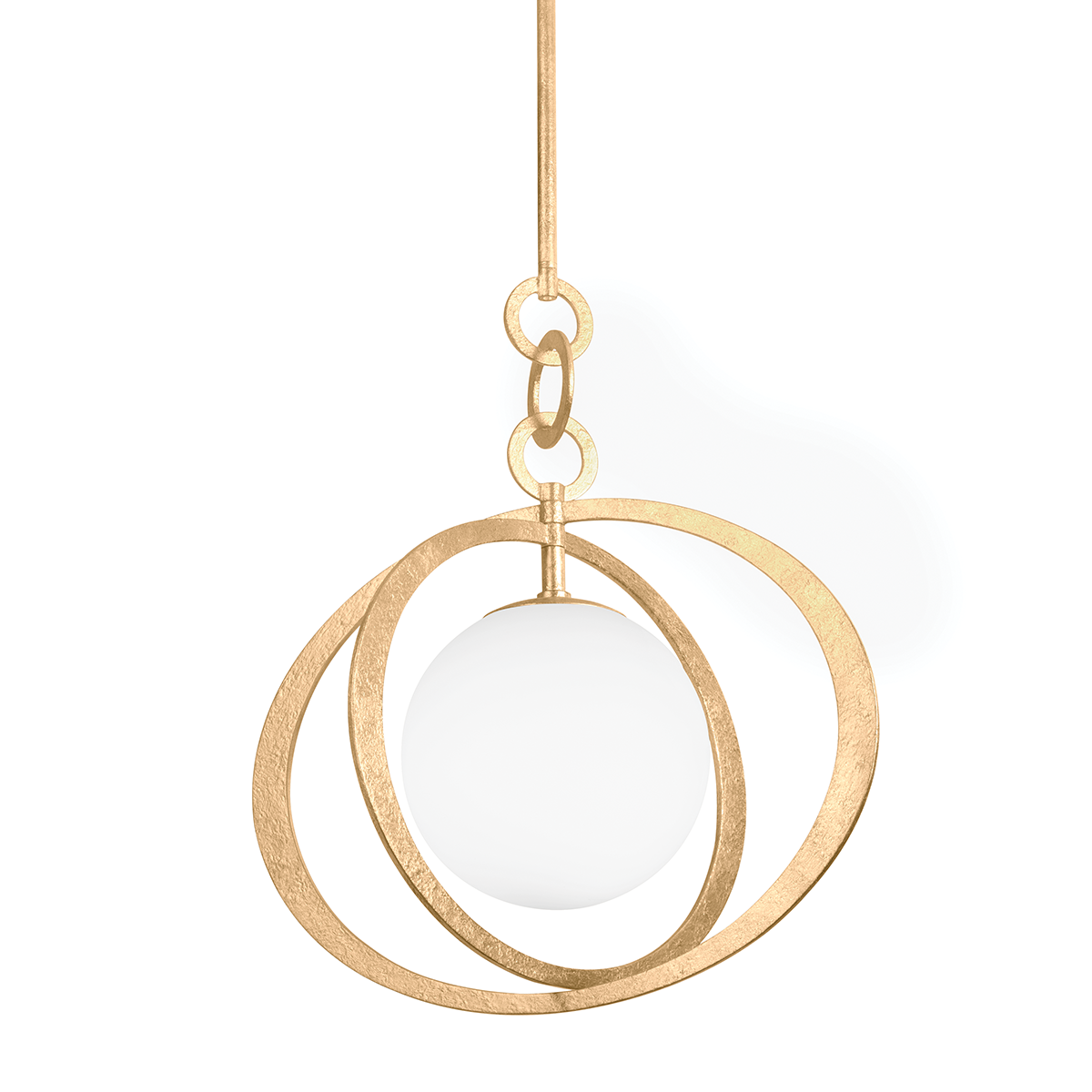 OLANCHA Pendant with VINTAGE GOLD LEAF Finish
