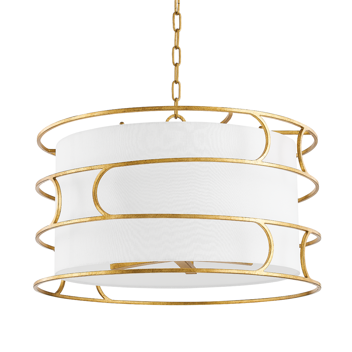 Reedley Chandelier with VINTAGE GOLD LEAF Finish