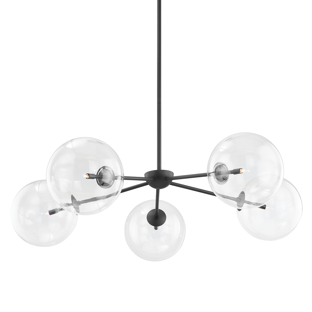 Madrid Chandelier with SOFT BLACK Finish