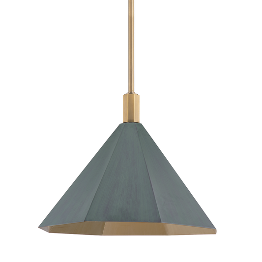 HUNTLEY Pendant with PATINA BRASS Finish