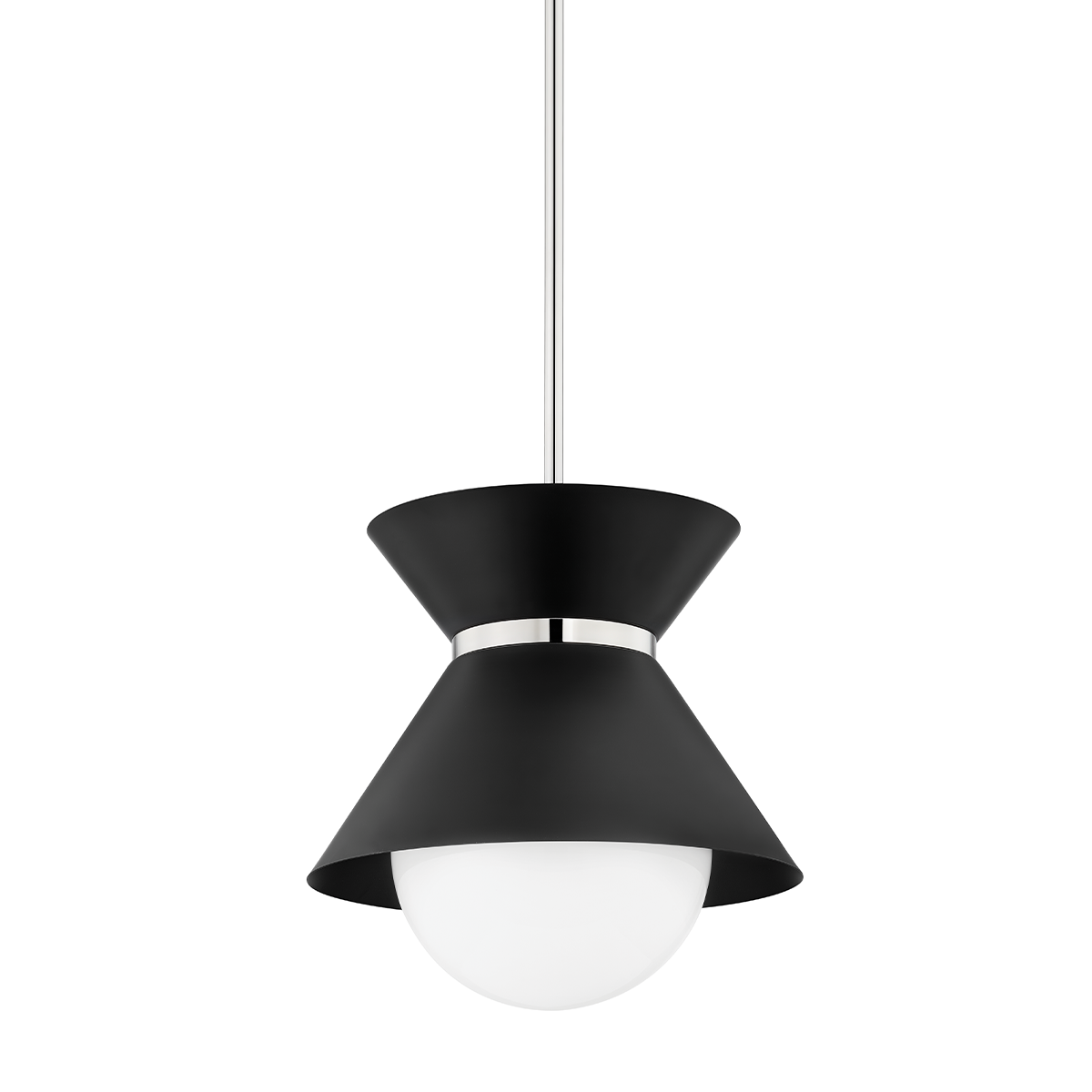 Scout Pendant with SOFT BLACK/POLISHED NICKEL Finish