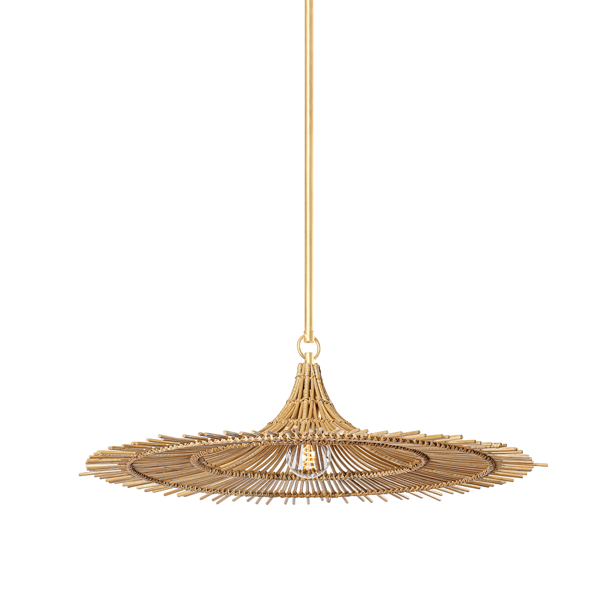COSTA MESA Pendant with VINTAGE GOLD LEAF Finish