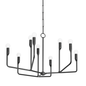 NORMAN Chandelier with FORGED IRON Finish