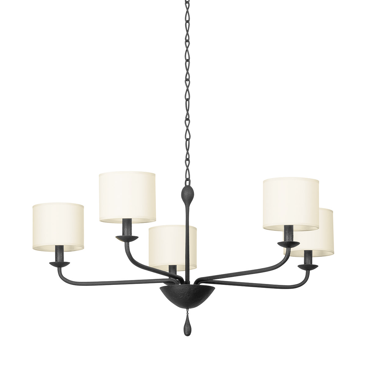 OSMOND Chandelier with BLACK IRON Finish