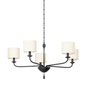 OSMOND Chandelier with BLACK IRON Finish