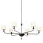 OSMOND Chandelier with BLACK IRON Finish