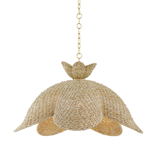 SOLIE Pendant in AGED BRASS Finish