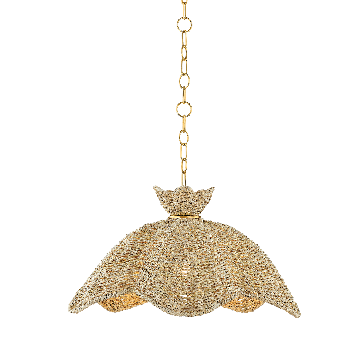 SOLIE Pendant in AGED BRASS Finish