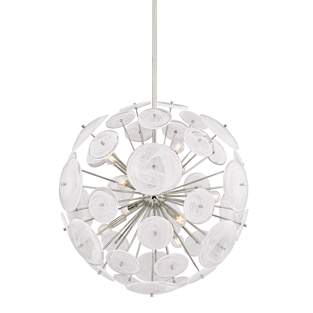 TAMARA Chandelier in POLISHED NICKEL Finish