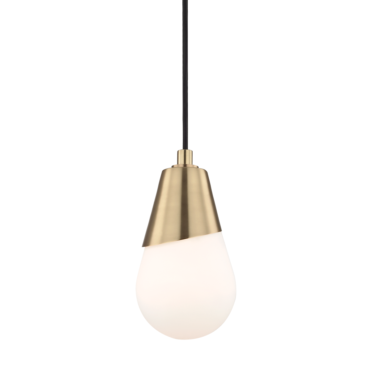 Cora Pendant in Aged Brass Finish