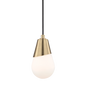 Cora Pendant in Aged Brass Finish