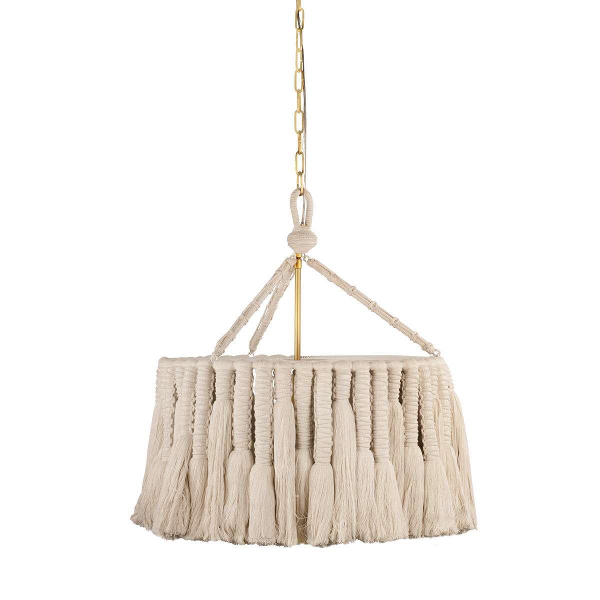 SHAYLA Chandelier in AGED BRASS Finish