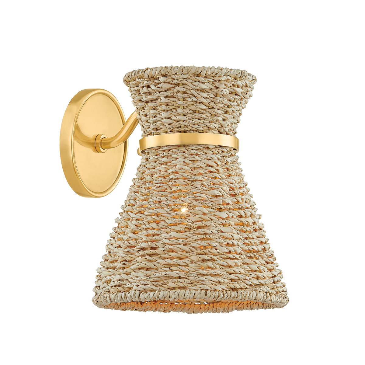 JAMIE Wall Sconce in AGED BRASS Finish