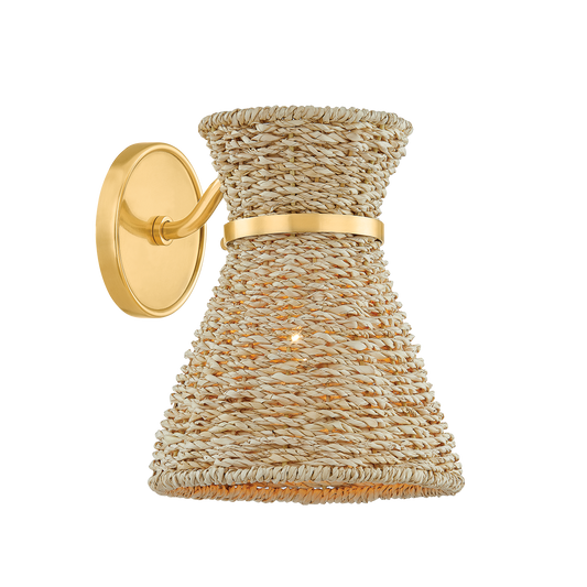 JAMIE Wall Sconce in AGED BRASS Finish