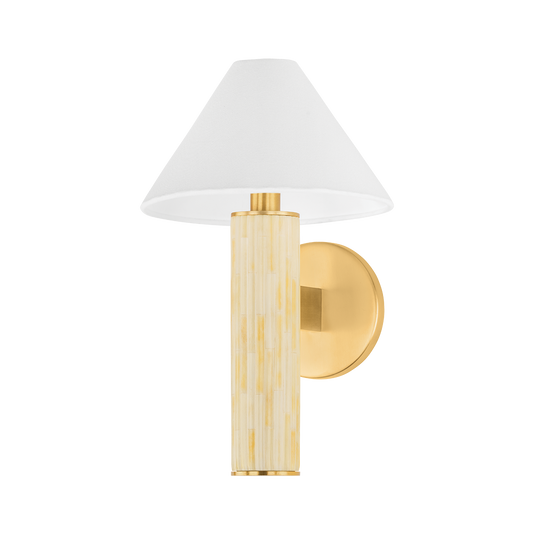 CLOVER Wall Sconce in AGED BRASS Finish