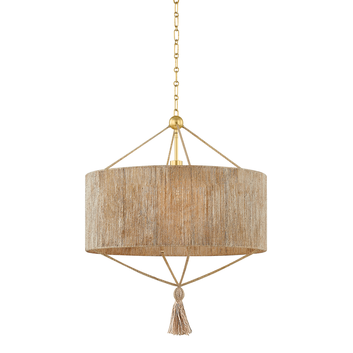 REYN Pendant in AGED BRASS Finish