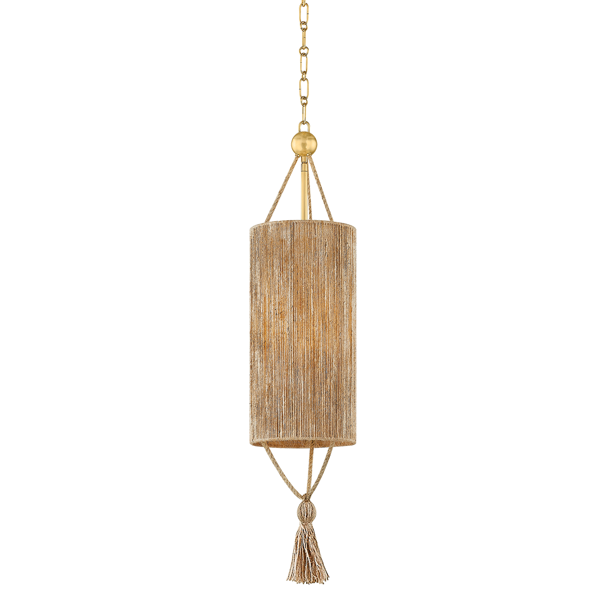 REYN Pendant in AGED BRASS Finish