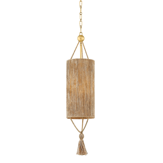 REYN Pendant in AGED BRASS Finish