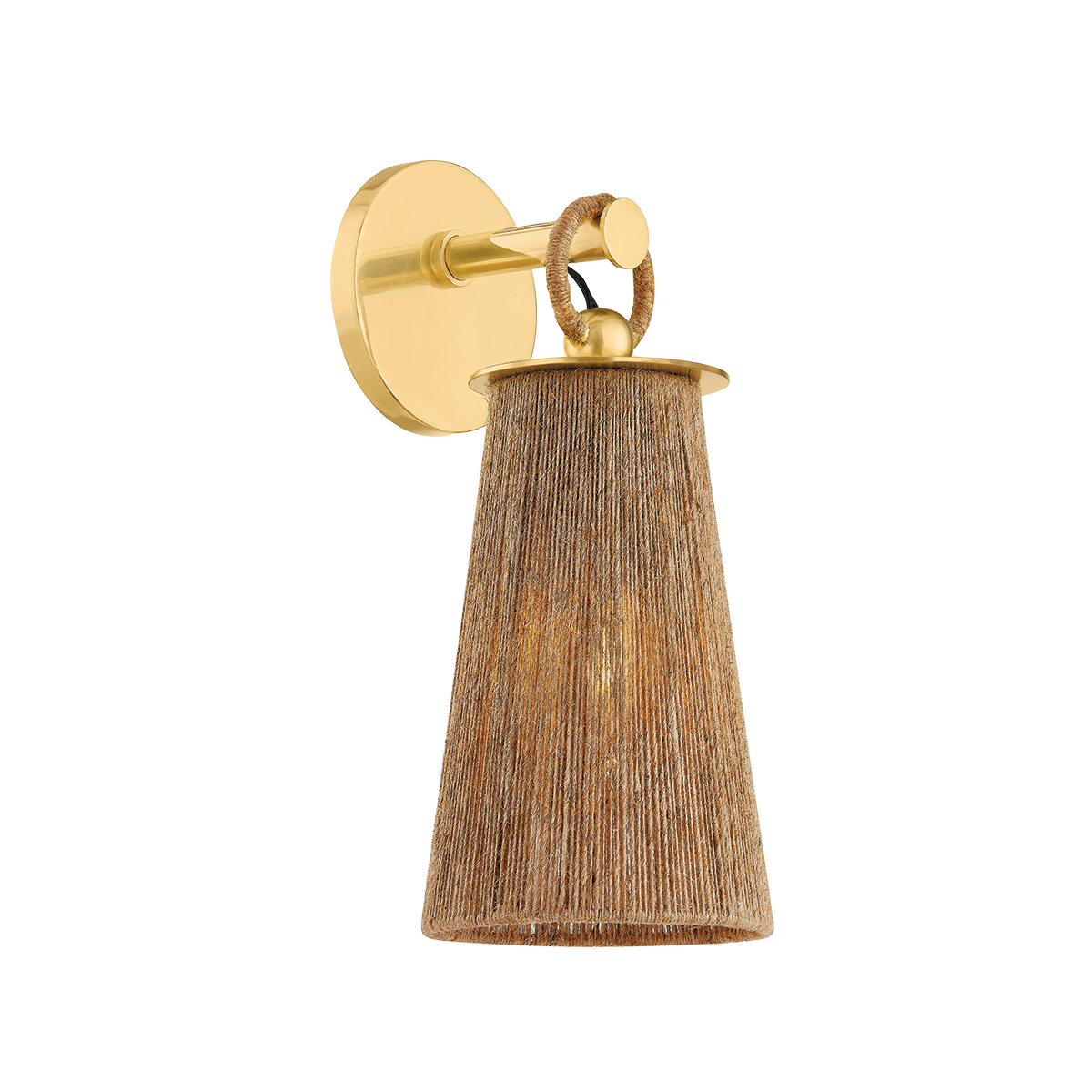 LAUZ Wall Sconce in AGED BRASS Finish