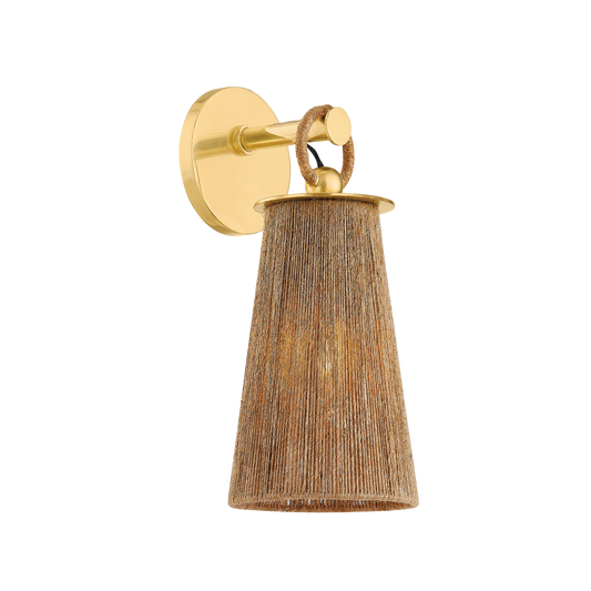 LAUZ Wall Sconce in AGED BRASS Finish