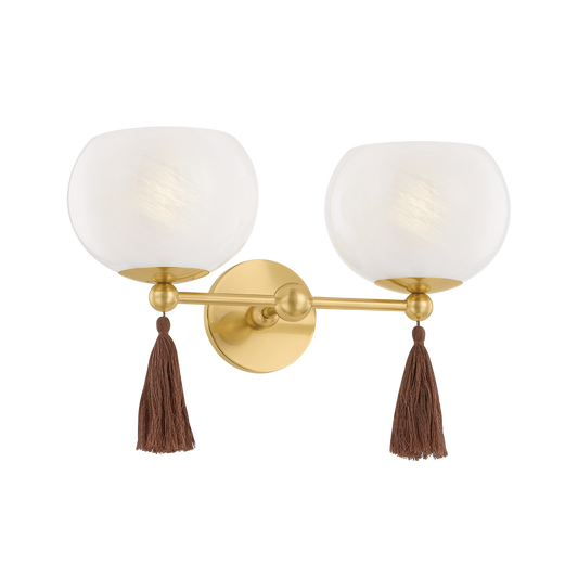 NIYA Wall Sconce in AGED BRASS Finish