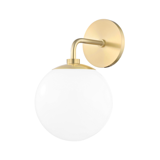 Stella Wall Sconce in Aged Brass Finish
