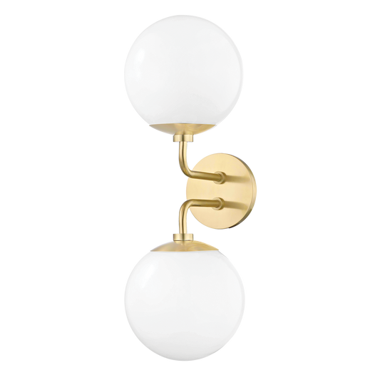 Stella Wall Sconce in Aged Brass Finish