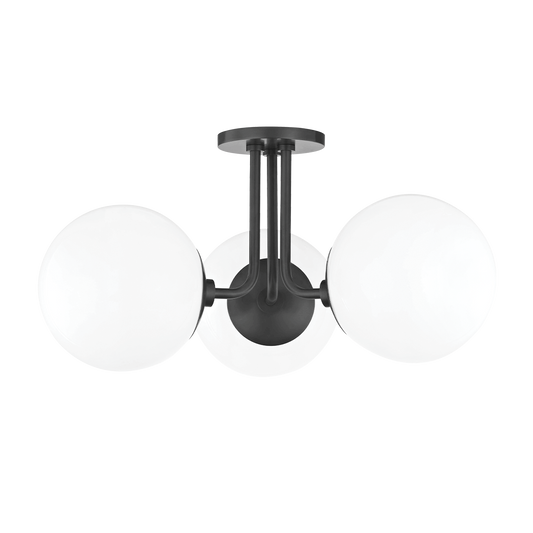 Stella Semi Flush in Old Bronze Finish