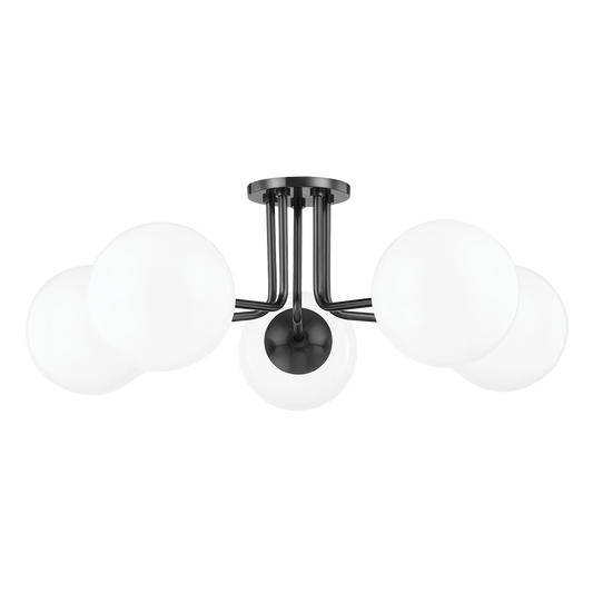 Stella Semi Flush in Old Bronze Finish