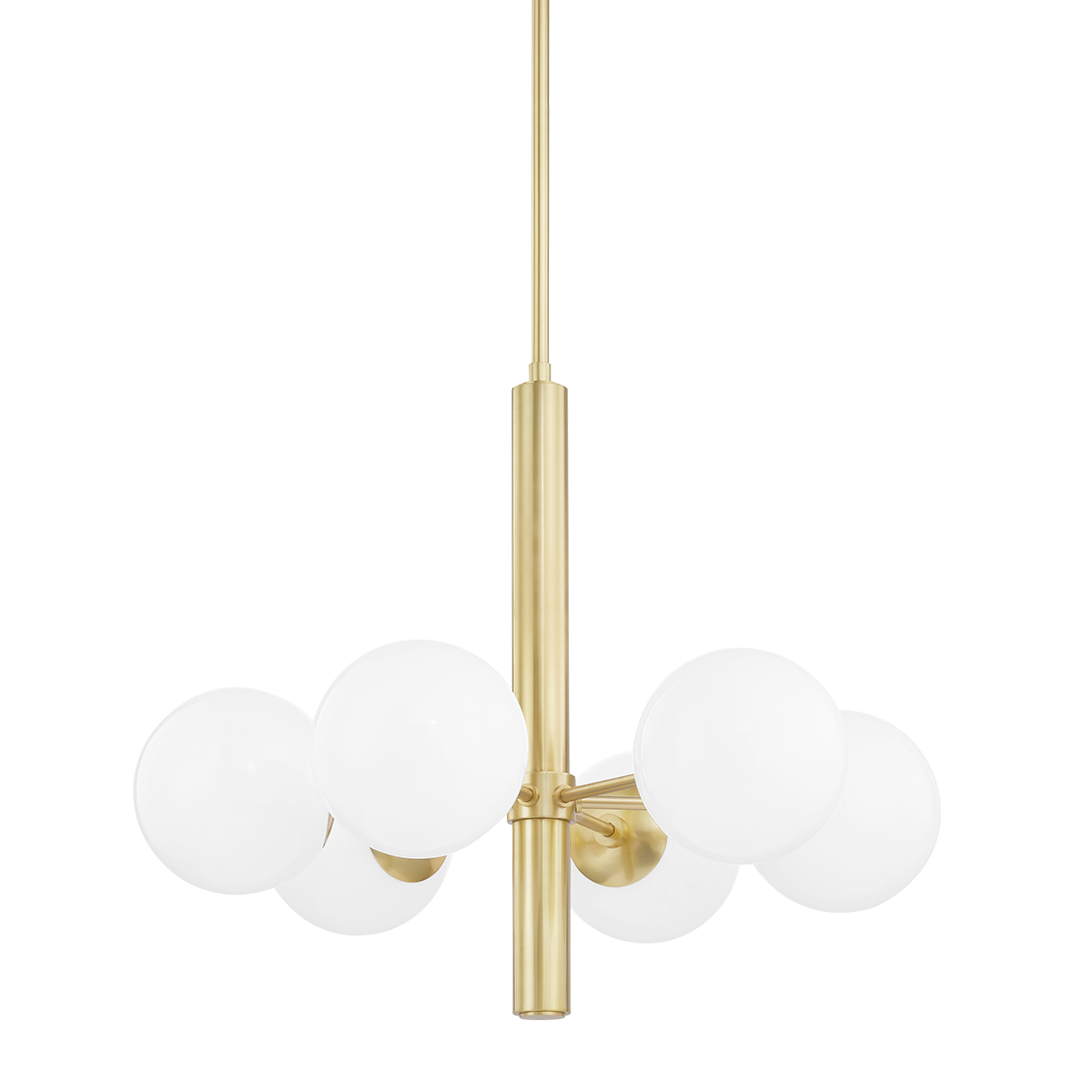 Stella Chandelier in Aged Brass Finish