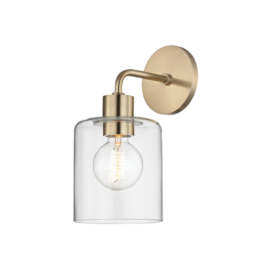 Neko Wall Sconce in Aged Brass Finish