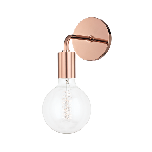 Ava Wall Sconce in Polished Copper Finish