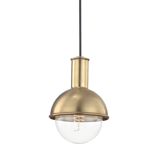 Riley Pendant in Aged Brass Finish
