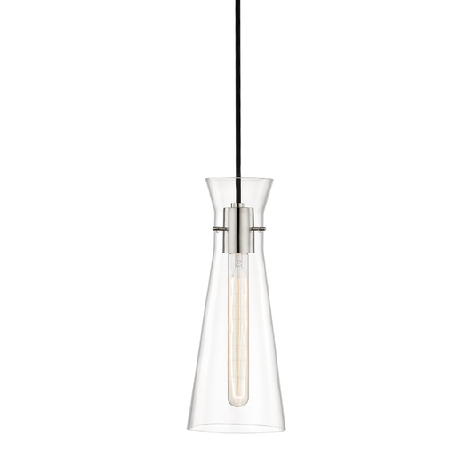 Anya Pendant in Polished Nickel Finish