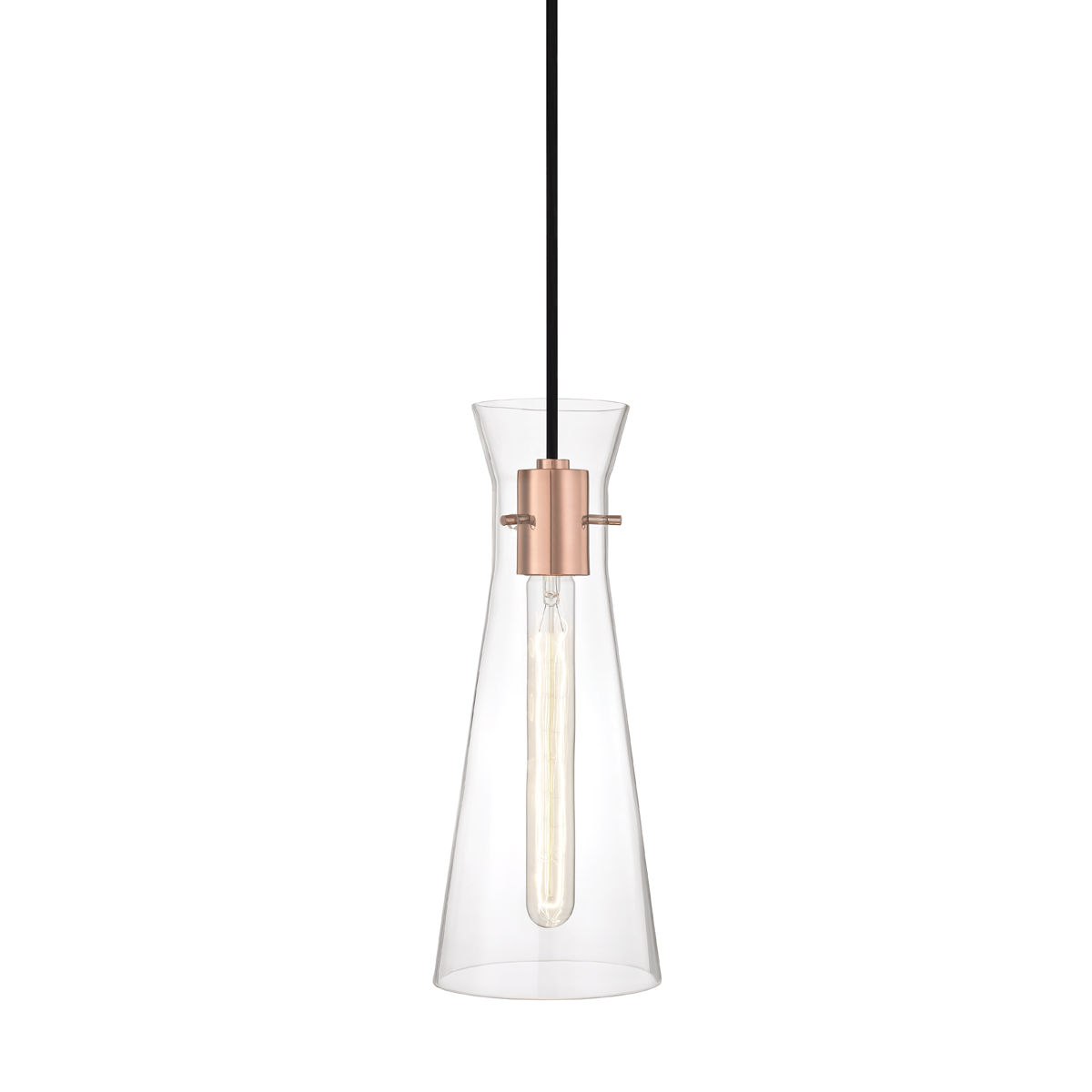 Anya Pendant in Polished Copper Finish