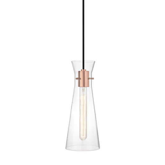 Anya Pendant in Polished Copper Finish