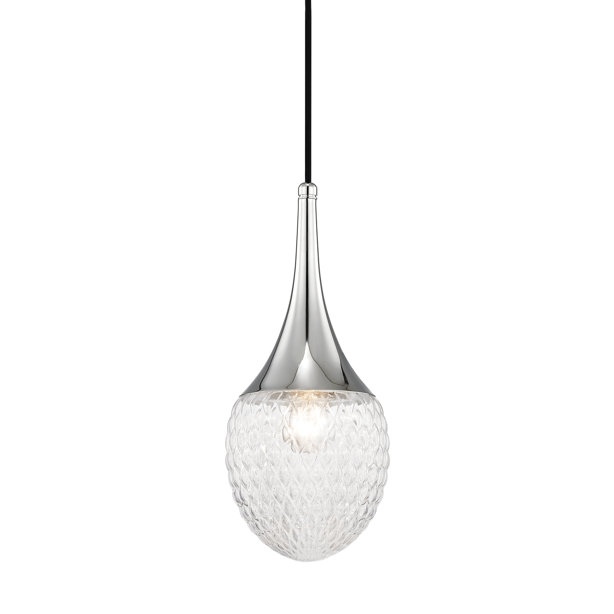 Bella Pendant in Polished Nickel Finish