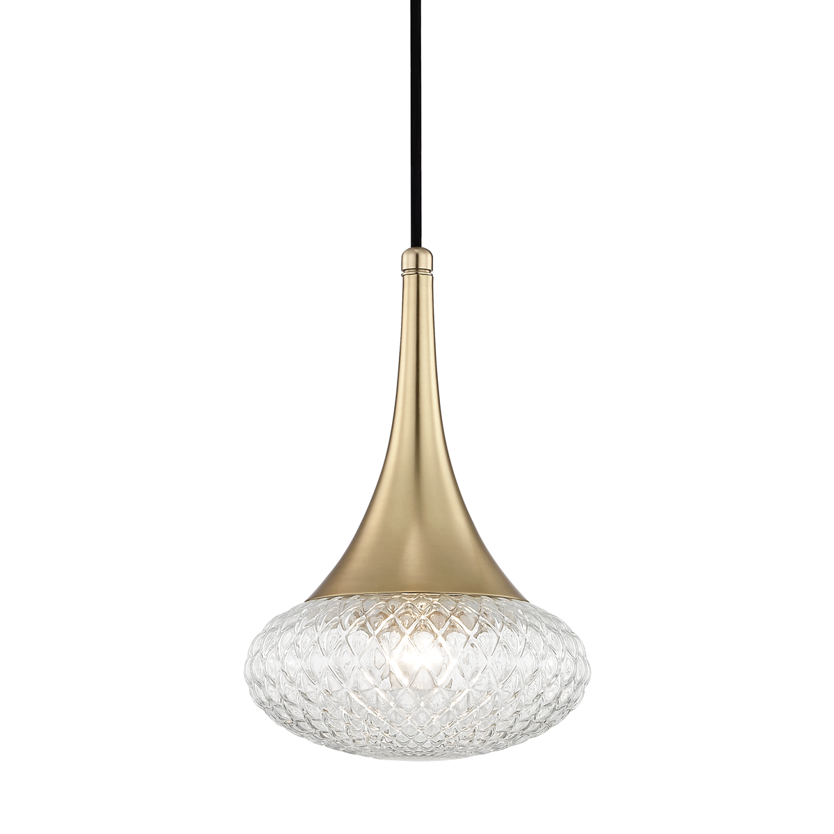 Bella Pendant in Aged Brass Finish