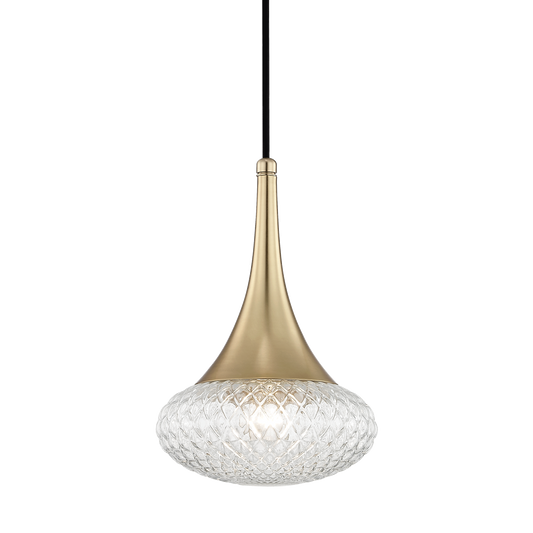 Bella Pendant in Aged Brass Finish